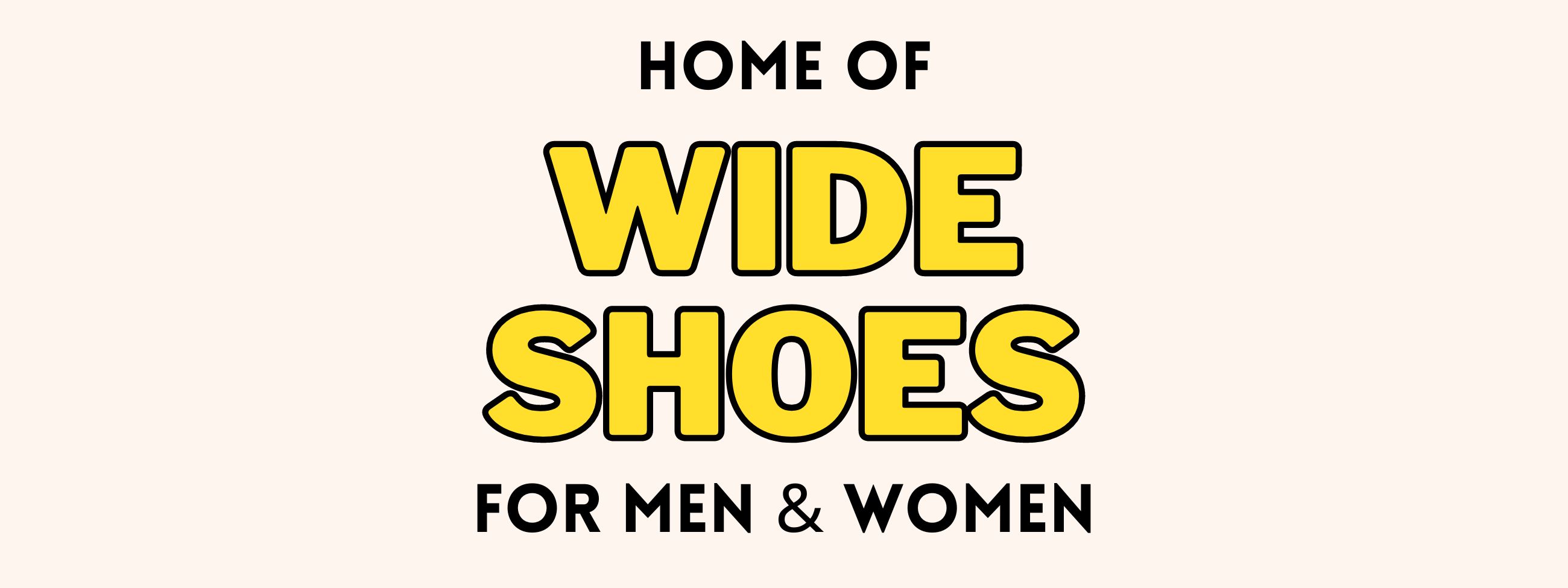 wide shoes for men and women available